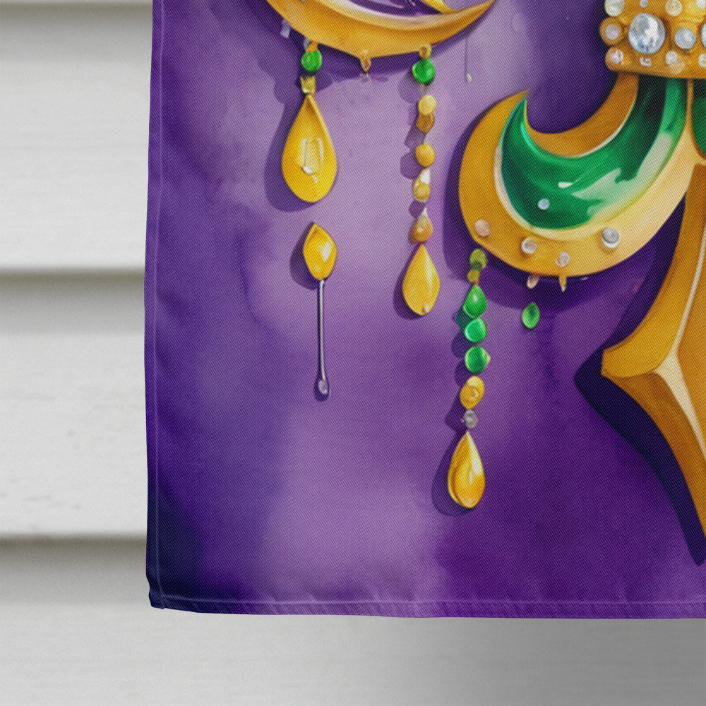Fleur de lis Mardi Gras House Flag