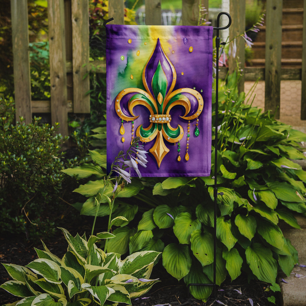 Fleur de lis Mardi Gras Garden Flag