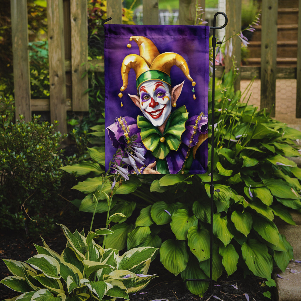 Jester Mardi Gras Garden Flag