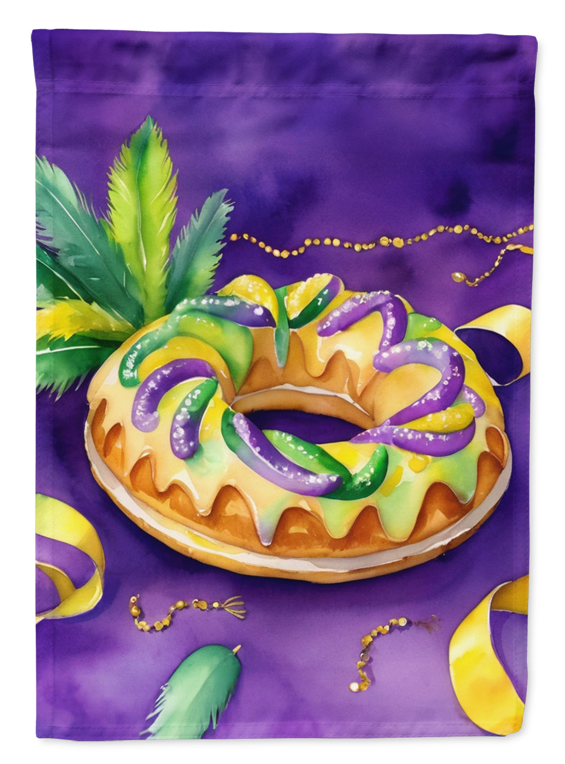 Buy this King Cake Mardi Gras House Flag