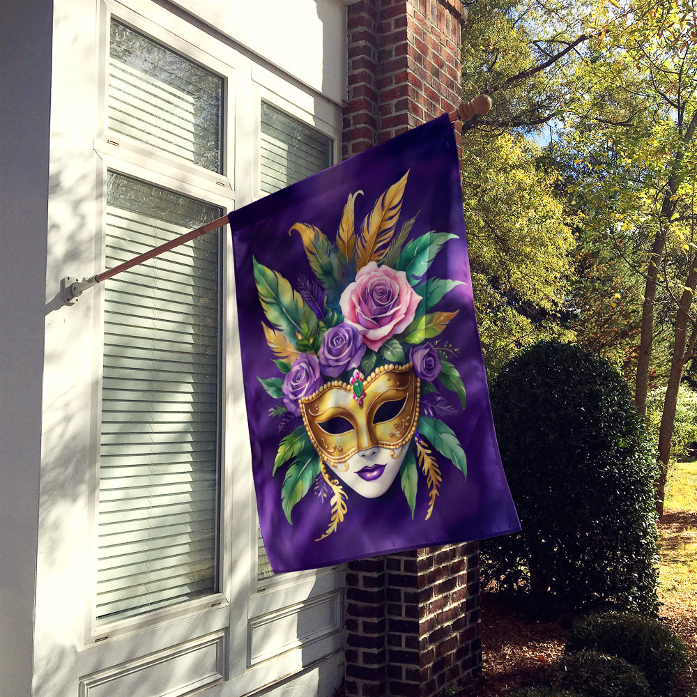 Mask Mardi Gras House Flag