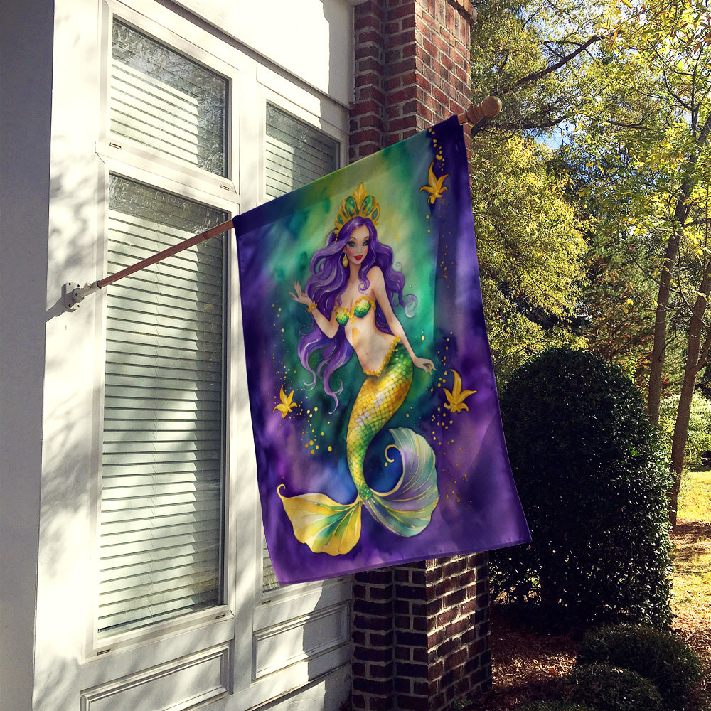 Mermaid Mardi Gras House Flag