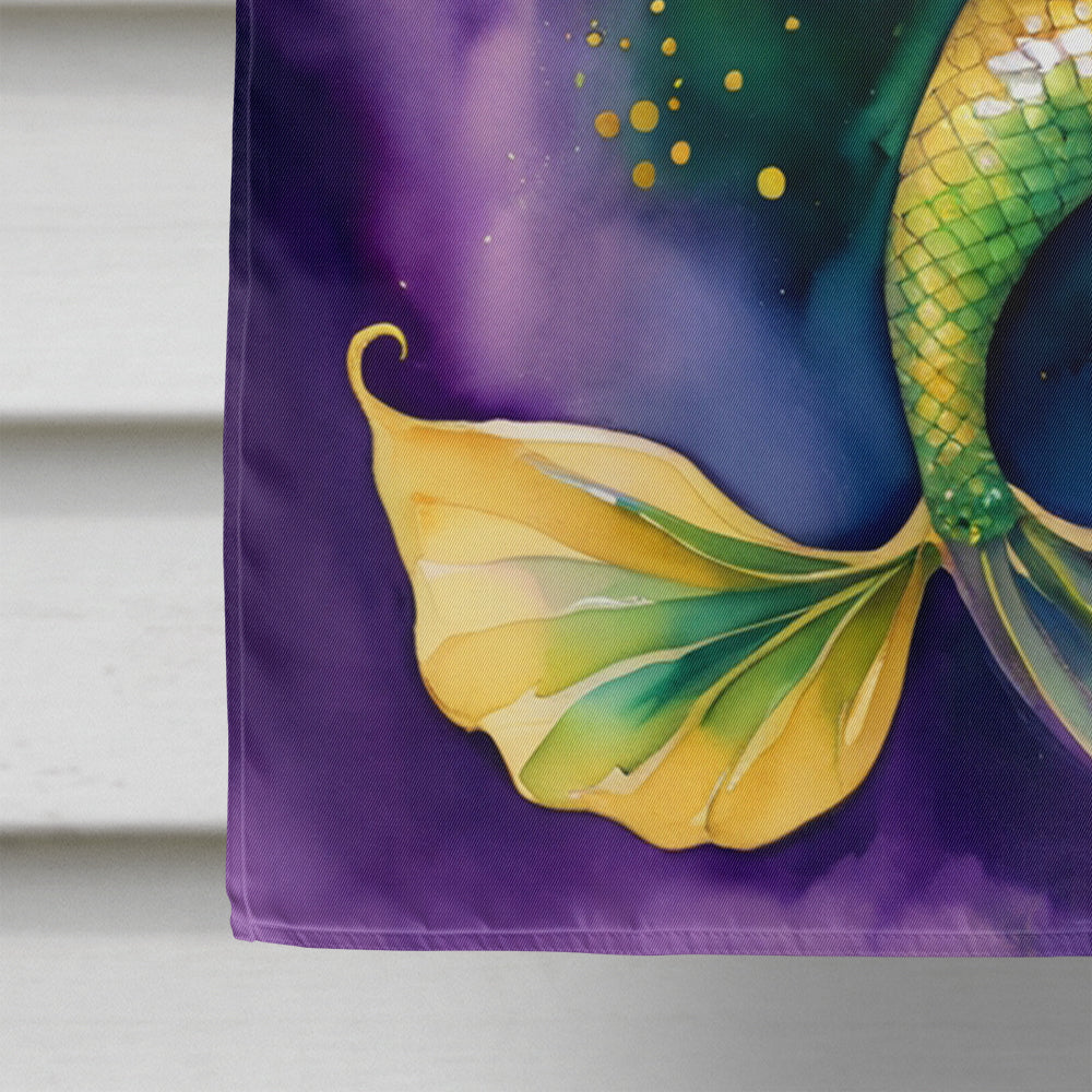 Mermaid Mardi Gras House Flag