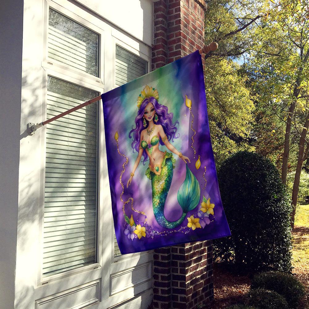 Mermaid Mardi Gras House Flag