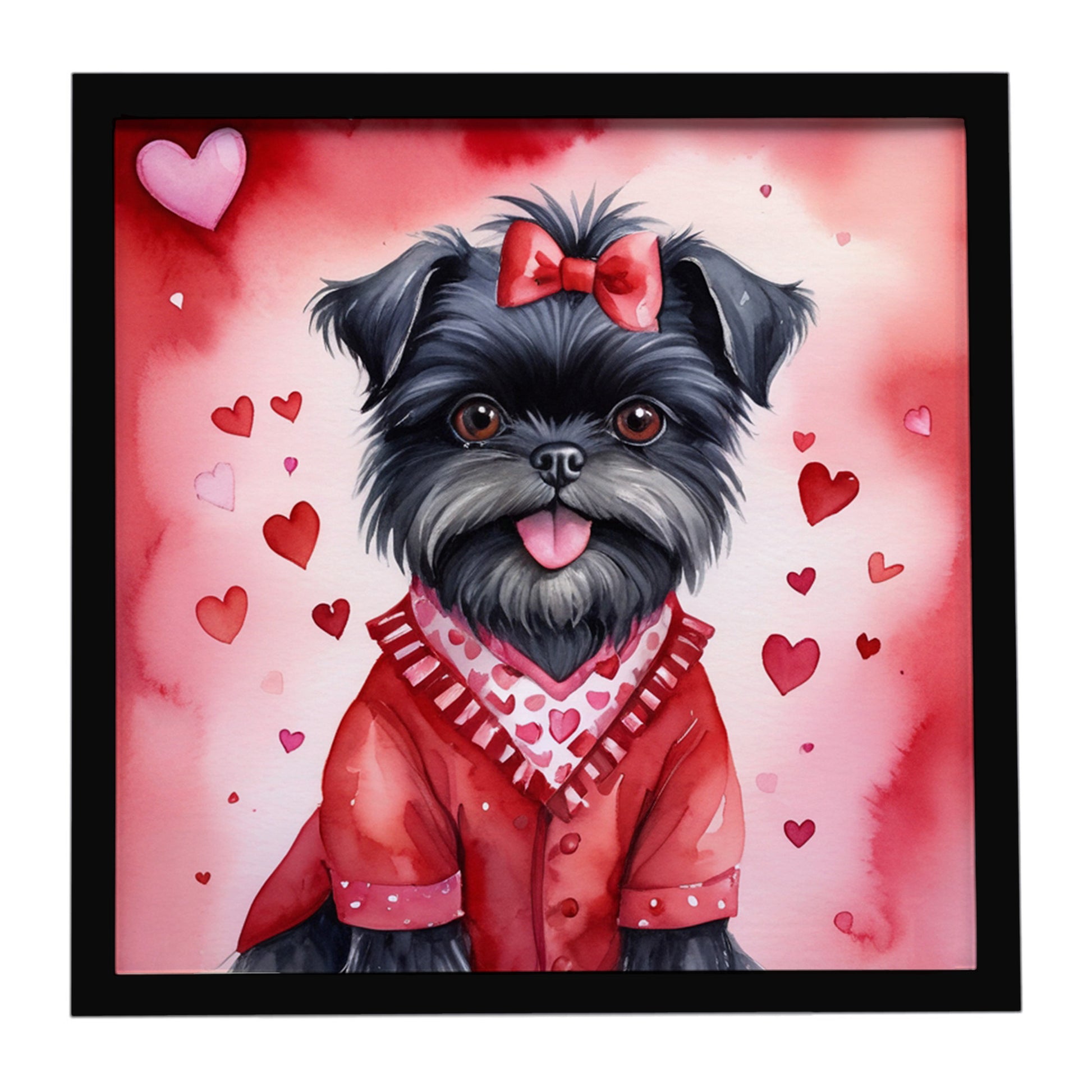 Buy this Affenpinscher My Valentine Framed Metal Print