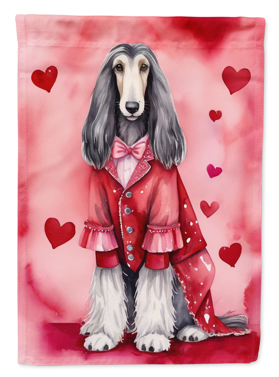 Buy this Afghan Hound My Valentine House Flag