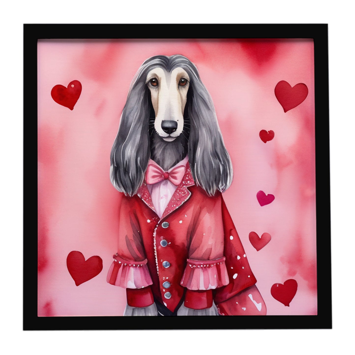 Buy this Afghan Hound My Valentine Framed Metal Print