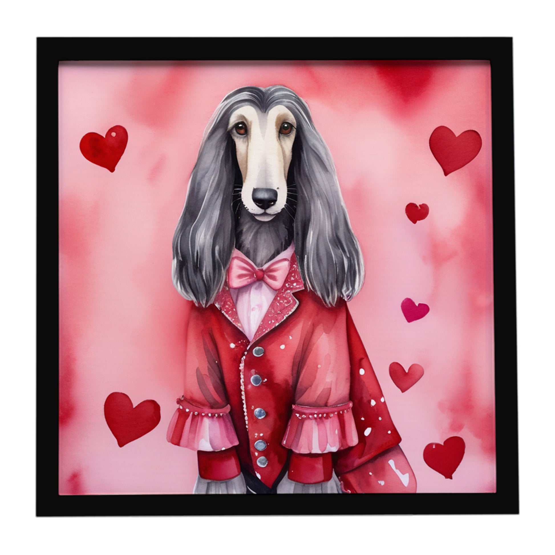 Buy this Afghan Hound My Valentine Framed Metal Print