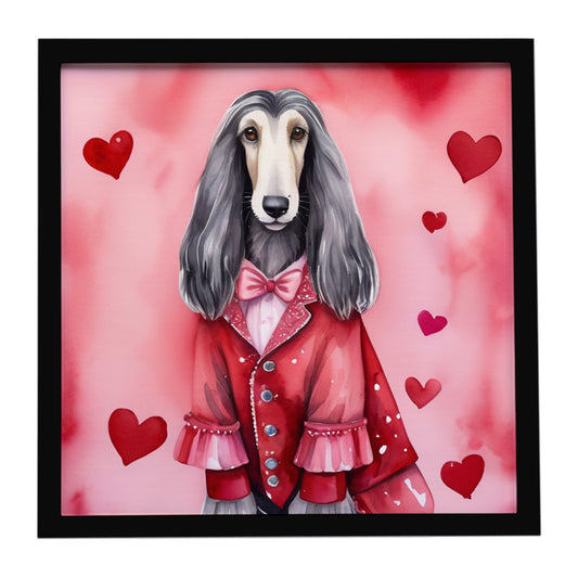 Buy this Afghan Hound My Valentine Framed Metal Print