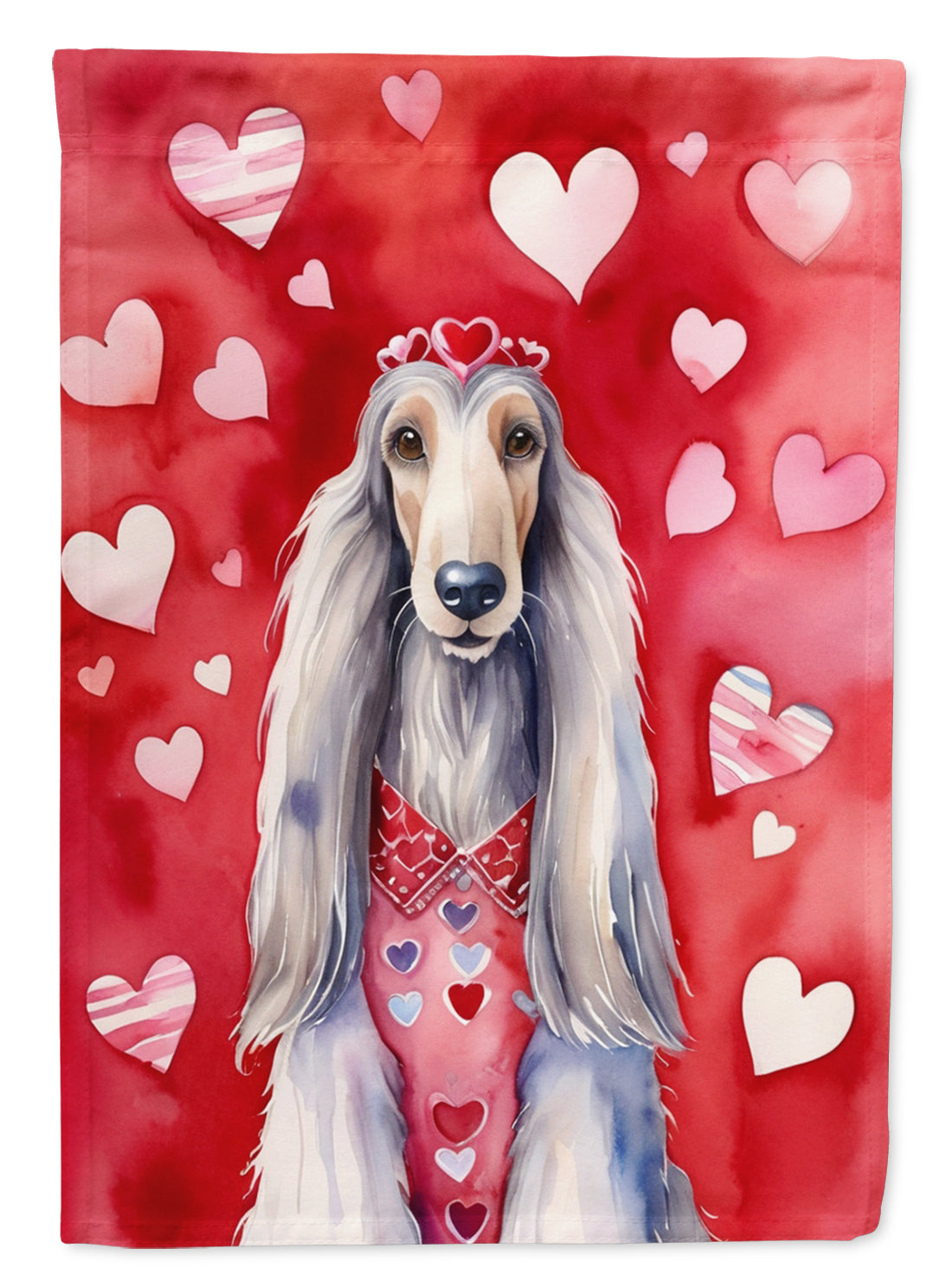 Buy this Afghan Hound My Valentine Garden Flag