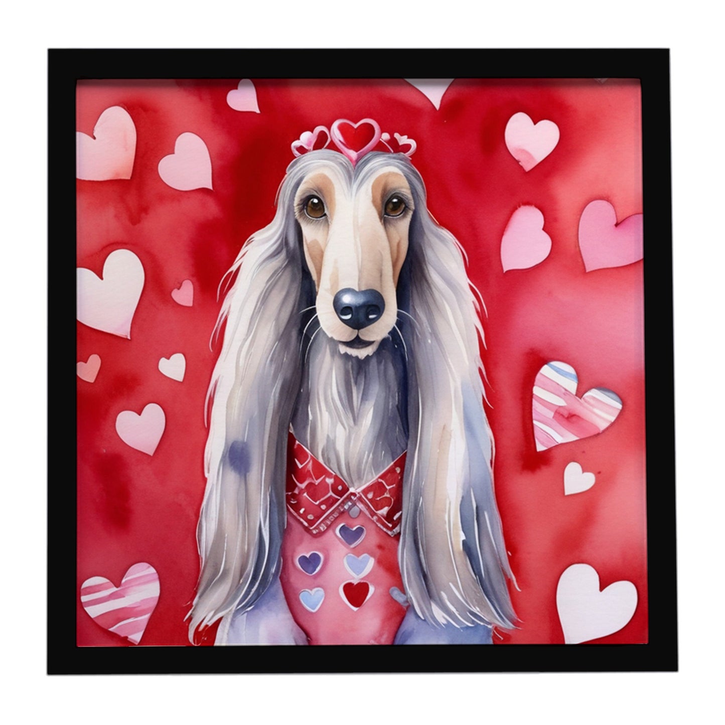 Buy this Afghan Hound My Valentine Framed Metal Print