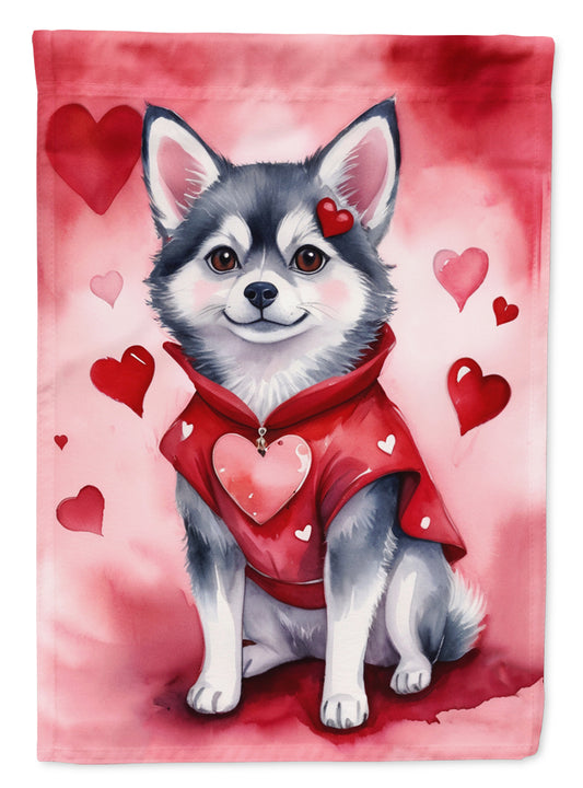 Buy this Alaskan Klee Kai My Valentine House Flag