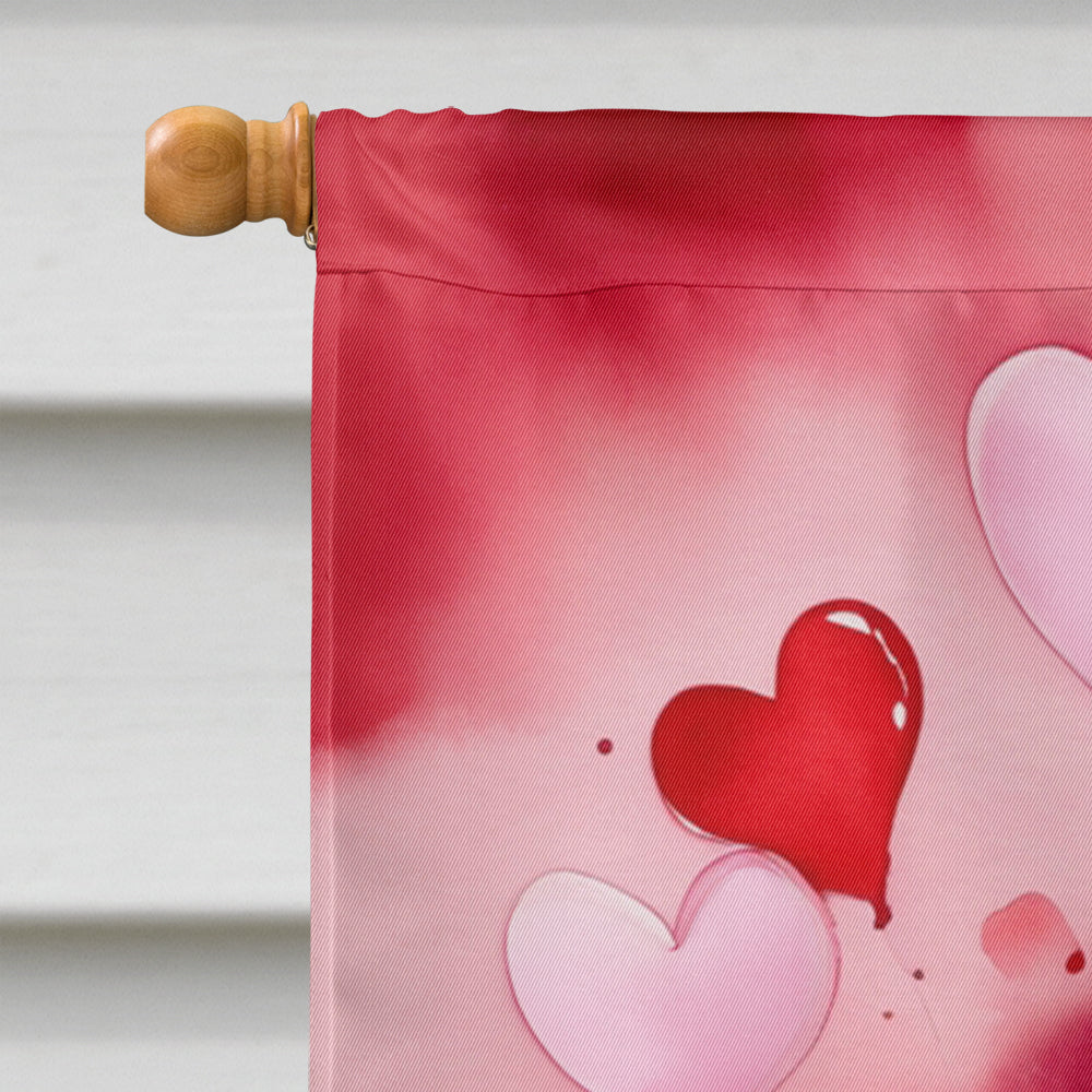 American Foxhound My Valentine House Flag