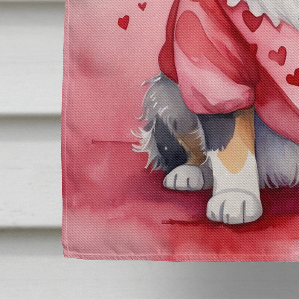 Australian Shepherd My Valentine House Flag