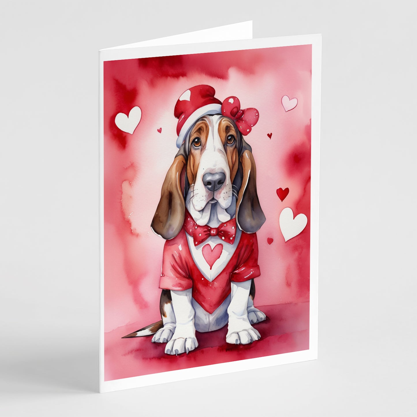 Buy this Basset Hound My Valentine Greeting Cards Pack of 8