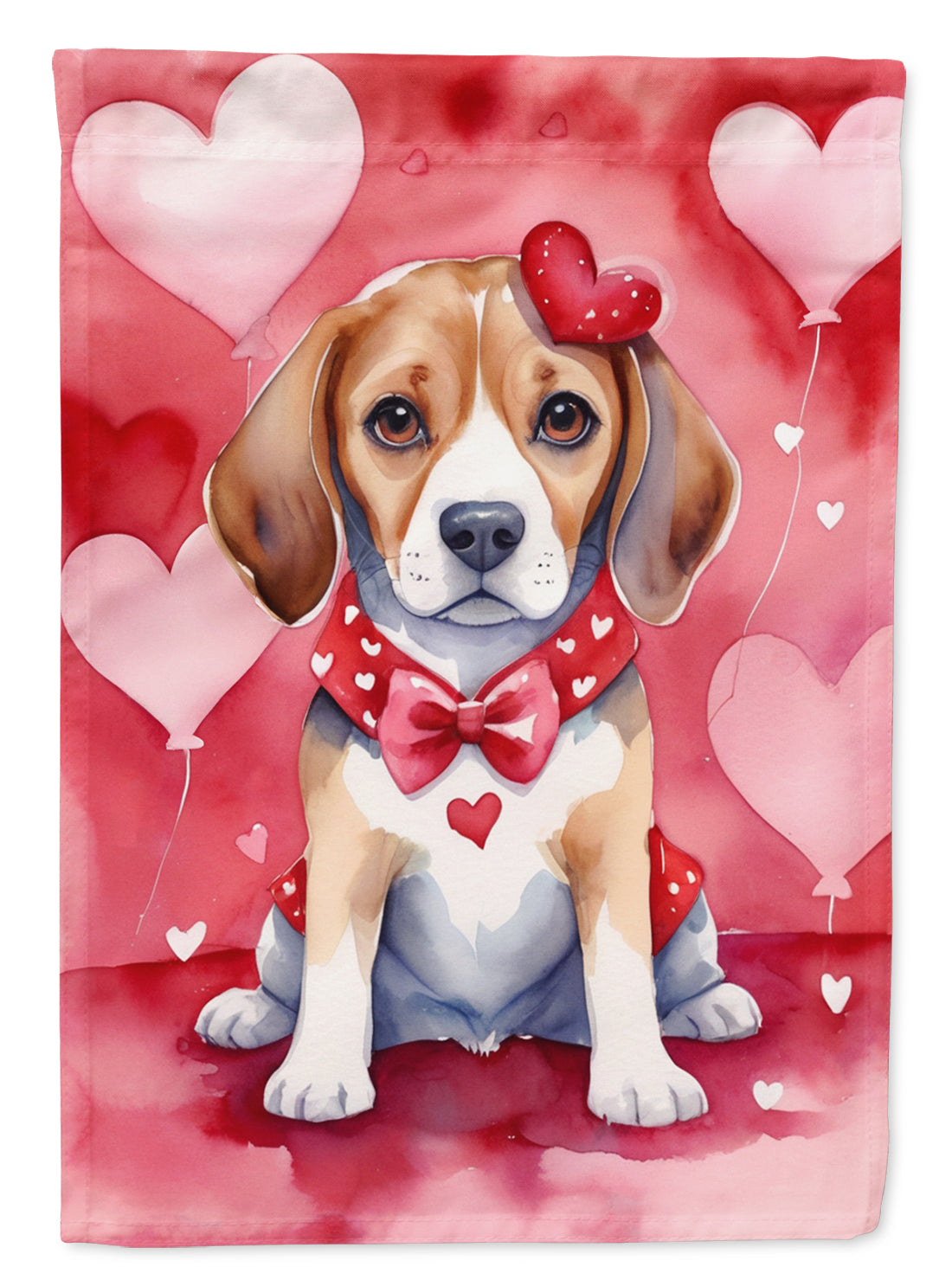 Buy this Beagle My Valentine House Flag