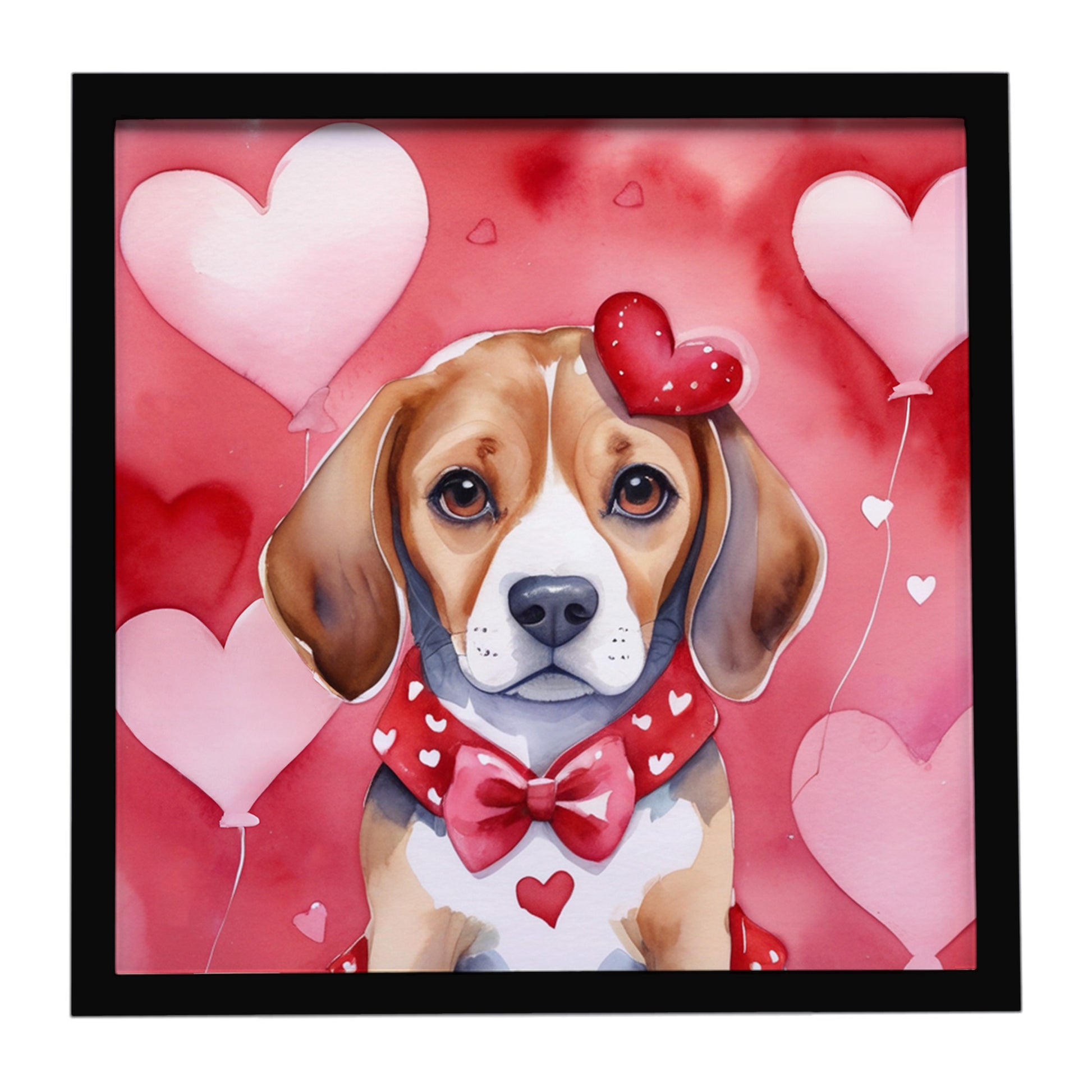 Buy this Beagle My Valentine Framed Metal Print