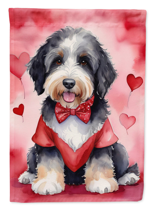 Buy this Bernedoodle My Valentine House Flag