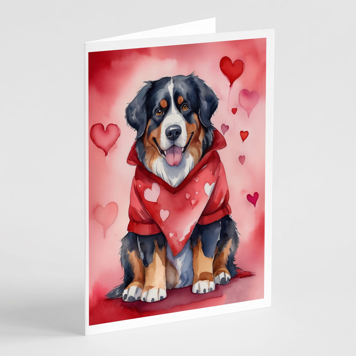 Buy this Bernese Mountain Dog My Valentine Greeting Cards Pack of 8