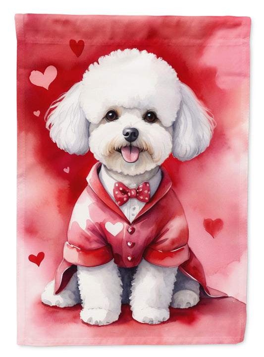 Buy this Bichon Frise My Valentine House Flag