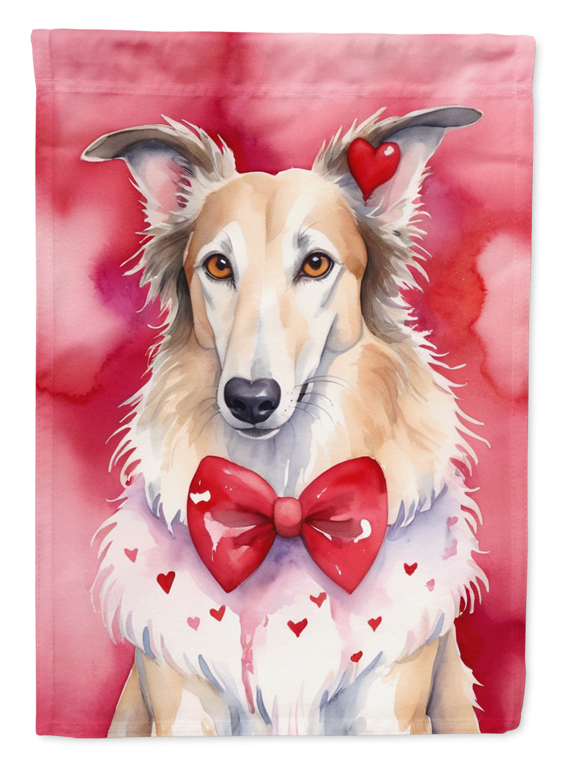 Buy this Borzoi My Valentine House Flag