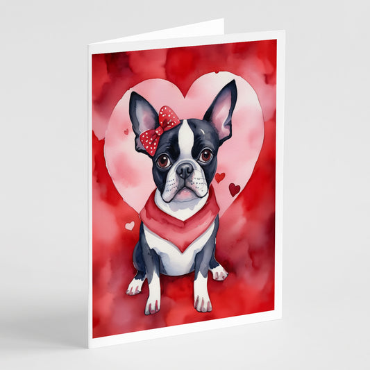Buy this Boston Terrier My Valentine Greeting Cards Pack of 8