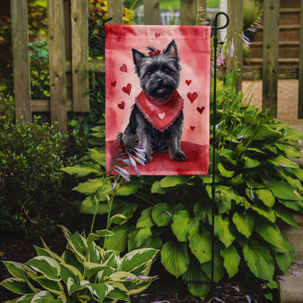 Cairn Terrier My Valentine Garden Flag