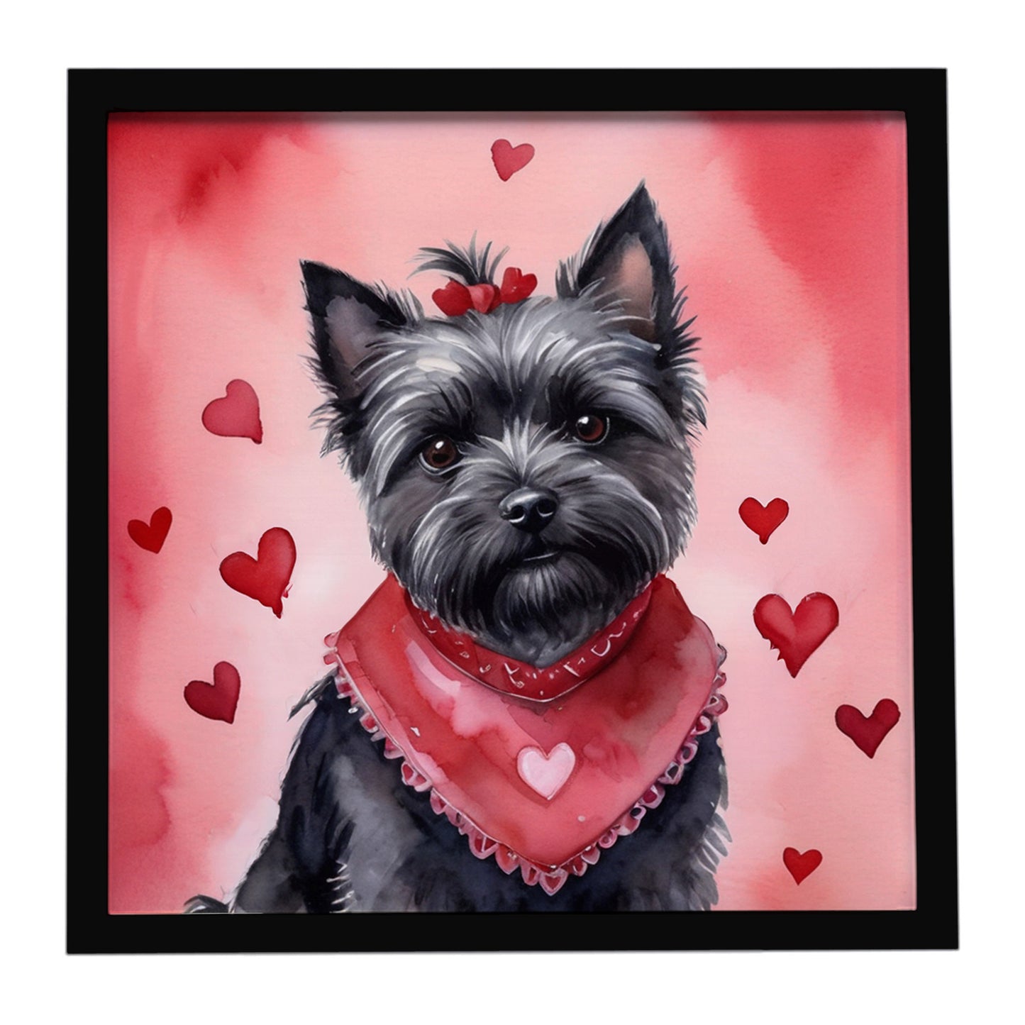 Buy this Cairn Terrier My Valentine Framed Metal Print