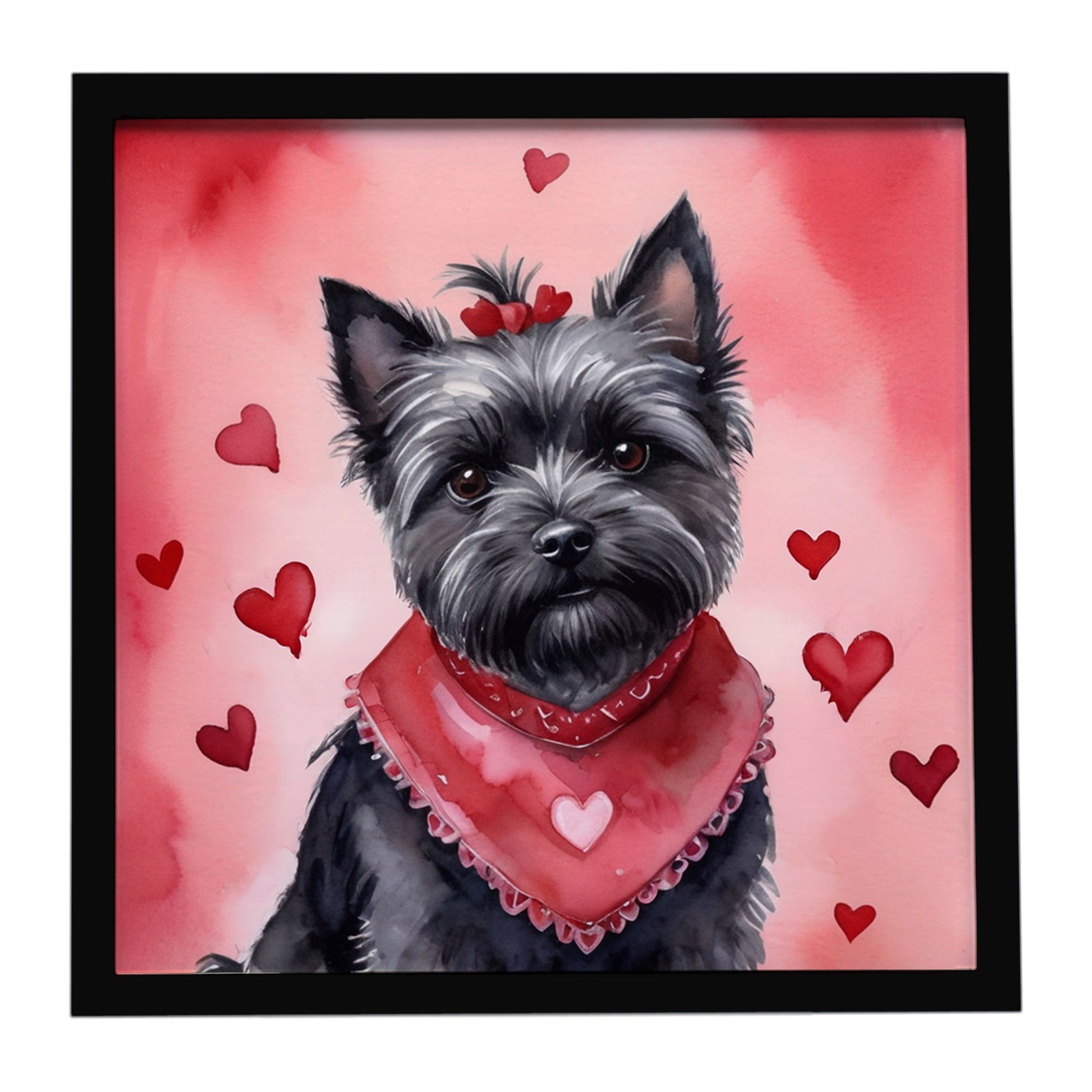 Buy this Cairn Terrier My Valentine Framed Metal Print