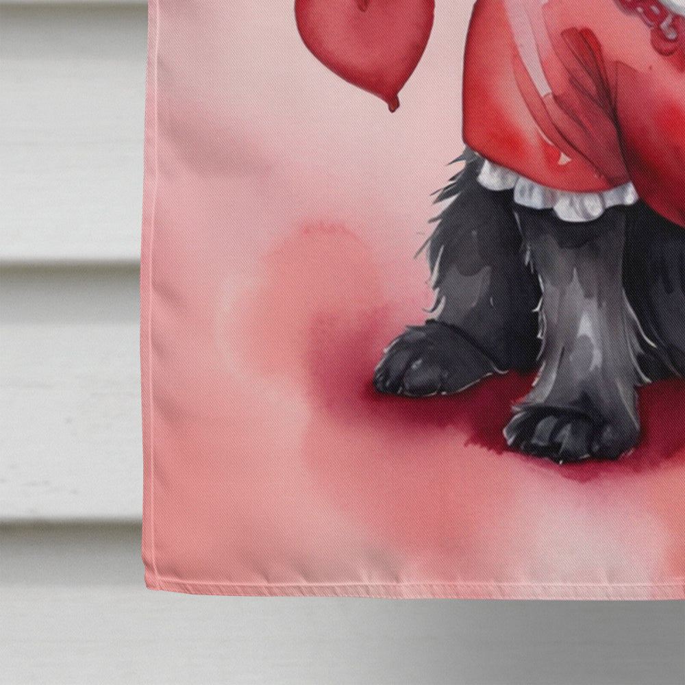 Cairn Terrier My Valentine House Flag