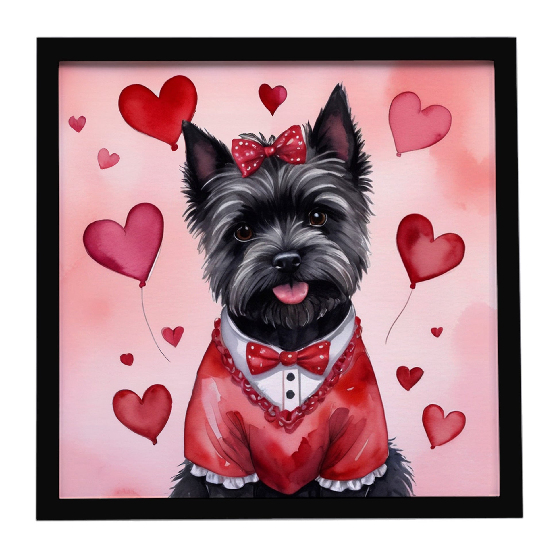 Buy this Cairn Terrier My Valentine Framed Metal Print