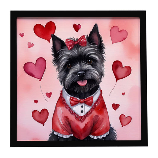 Buy this Cairn Terrier My Valentine Framed Metal Print