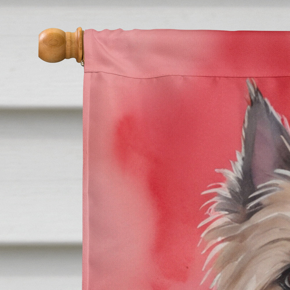 Cairn Terrier My Valentine House Flag