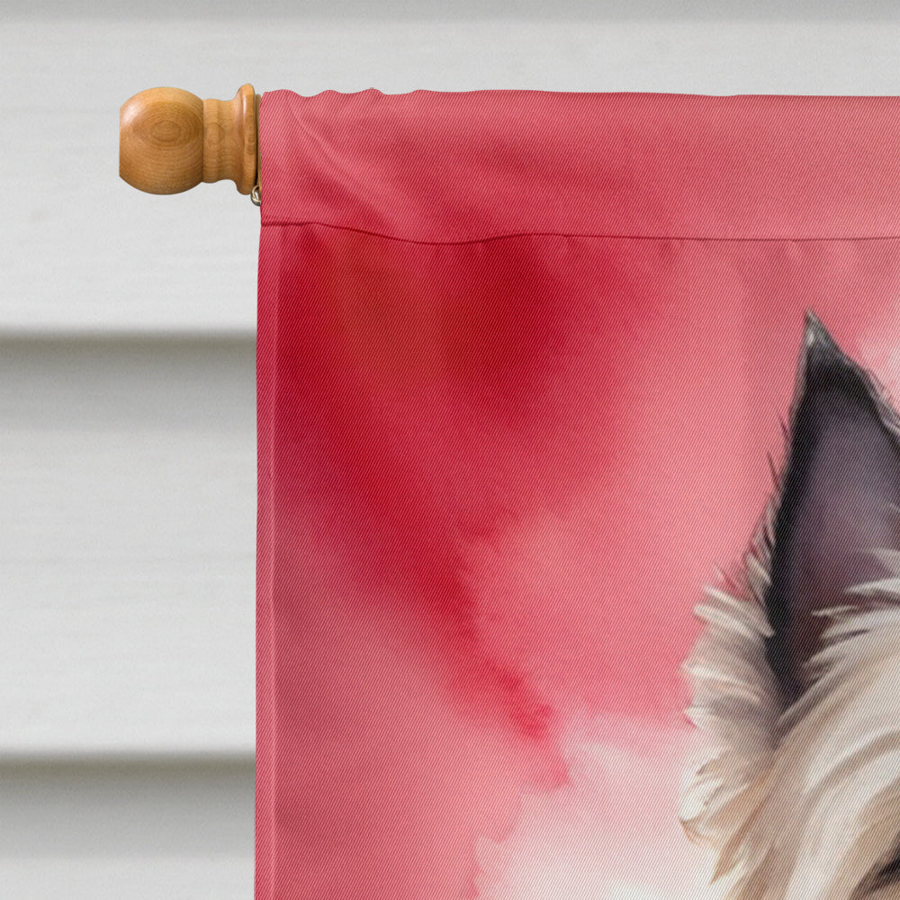 Cairn Terrier My Valentine House Flag