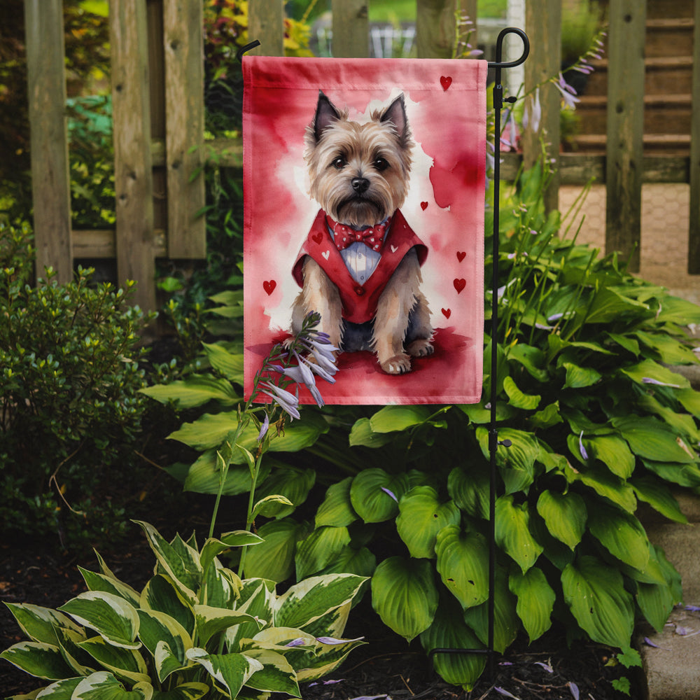 Cairn Terrier My Valentine Garden Flag