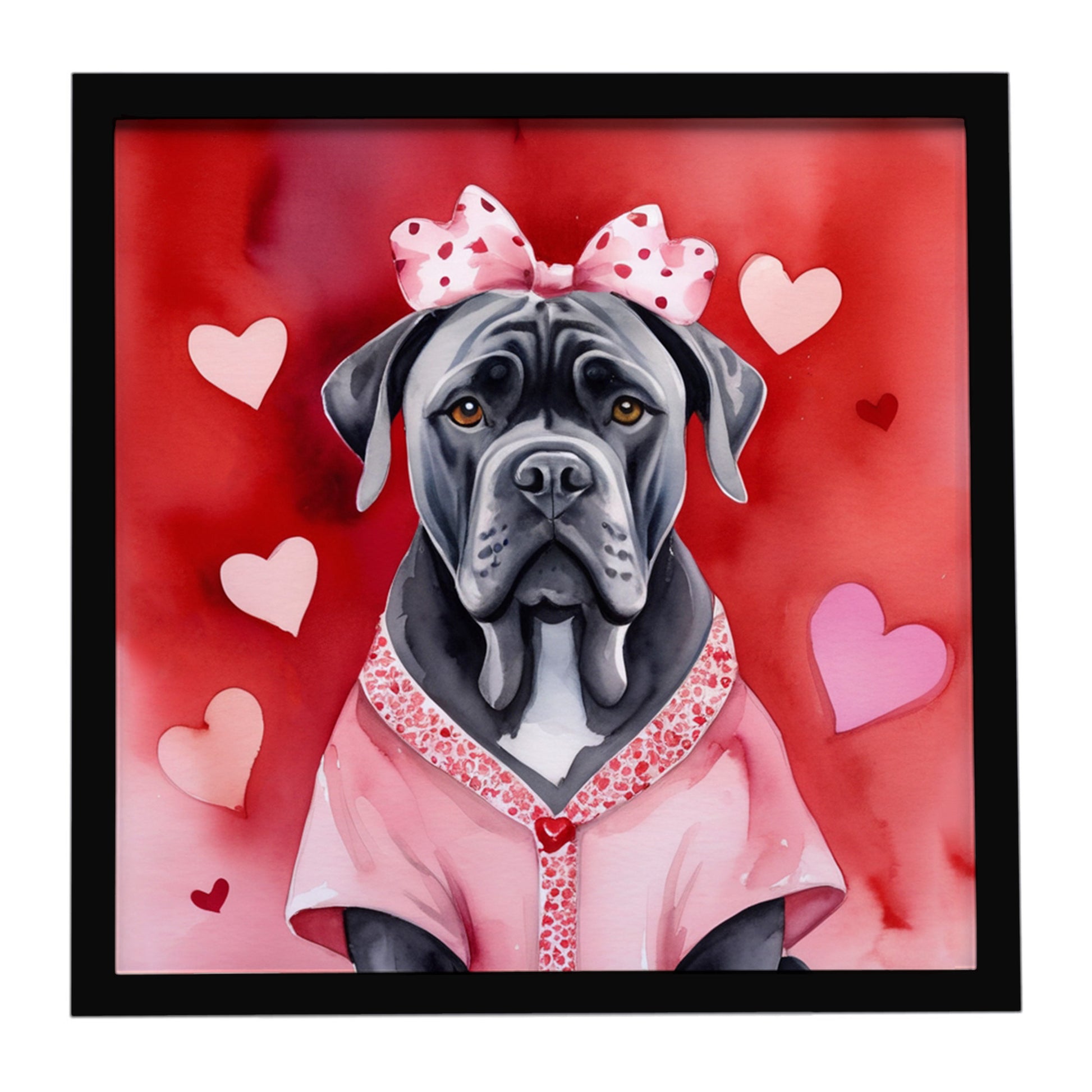 Buy this Cane Corso My Valentine Framed Metal Print