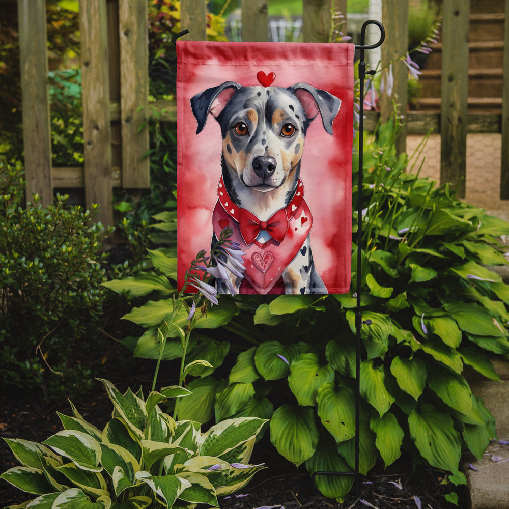 Catahoula My Valentine Garden Flag