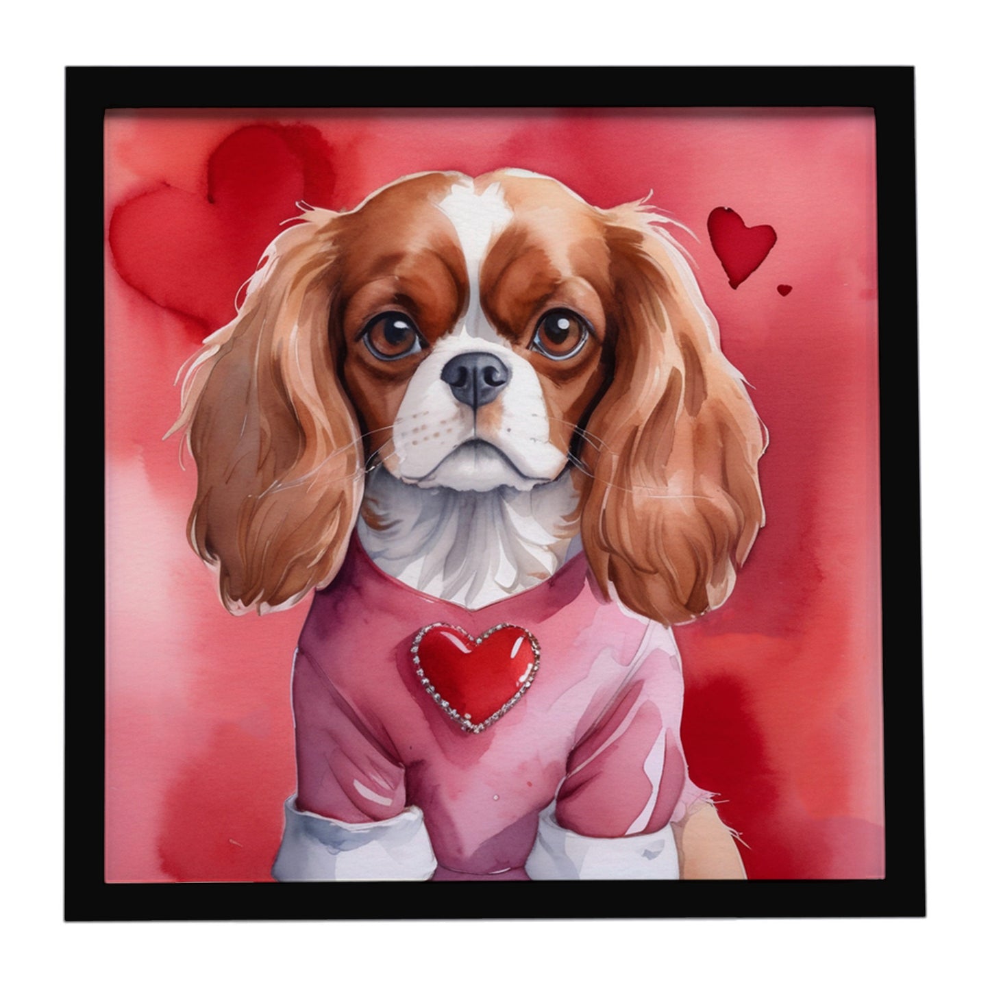 Buy this Cavalier Spaniel My Valentine Framed Metal Print