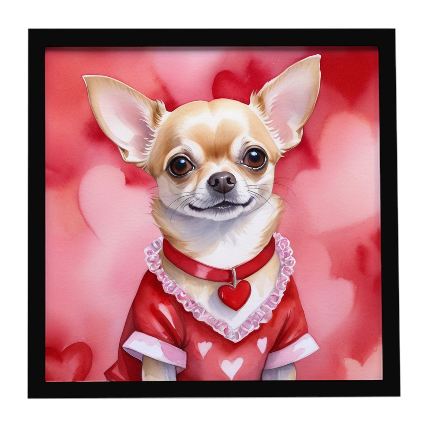 Buy this Chihuahua My Valentine Framed Metal Print