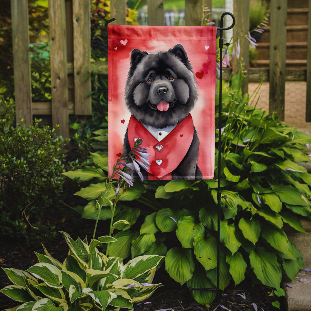 Chow Chow My Valentine Garden Flag