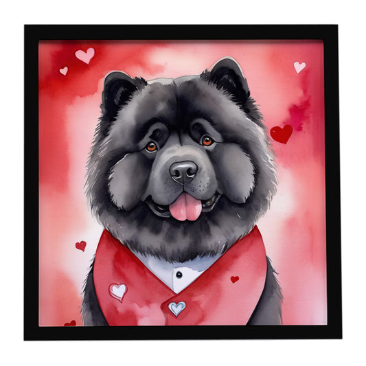 Buy this Chow Chow My Valentine Framed Metal Print
