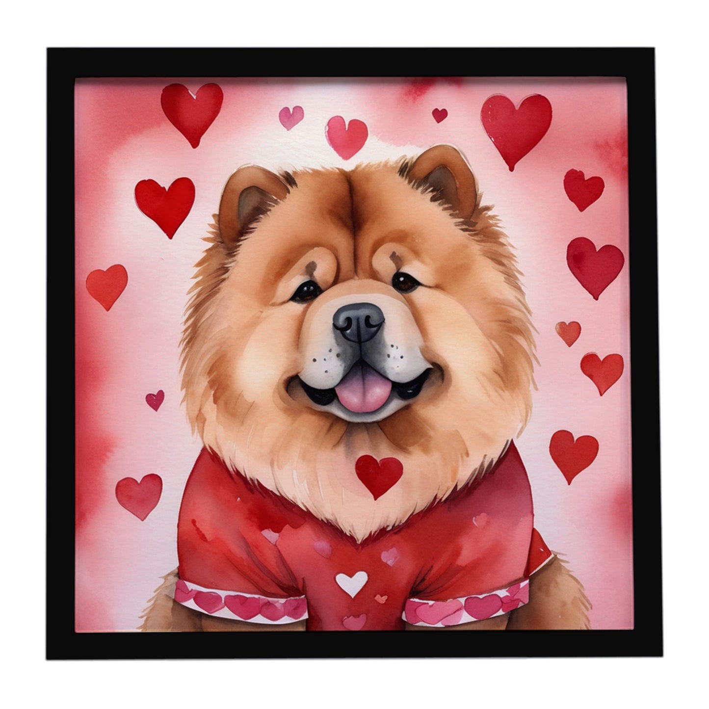 Buy this Chow Chow My Valentine Framed Metal Print