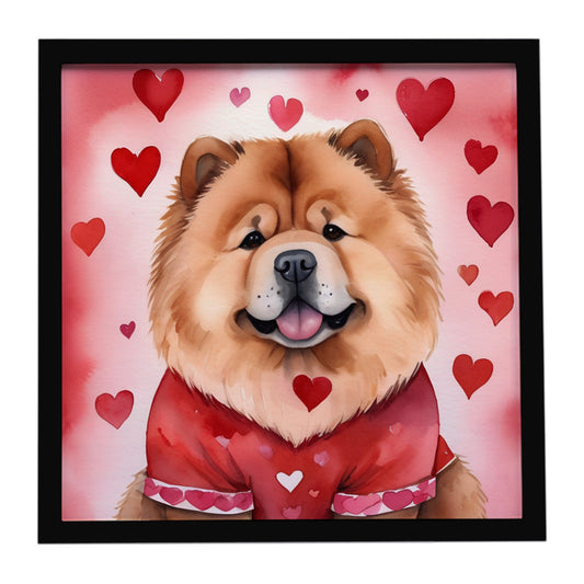 Buy this Chow Chow My Valentine Framed Metal Print