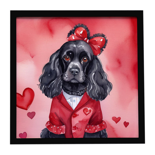 Buy this Cocker Spaniel My Valentine Framed Metal Print