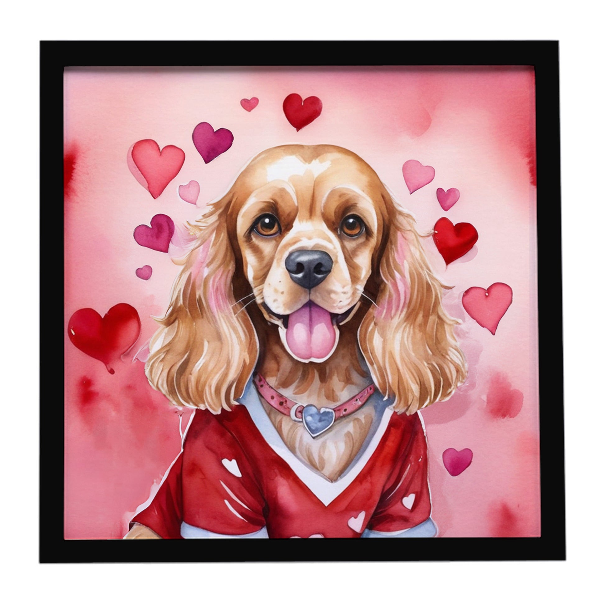 Buy this Cocker Spaniel My Valentine Framed Metal Print