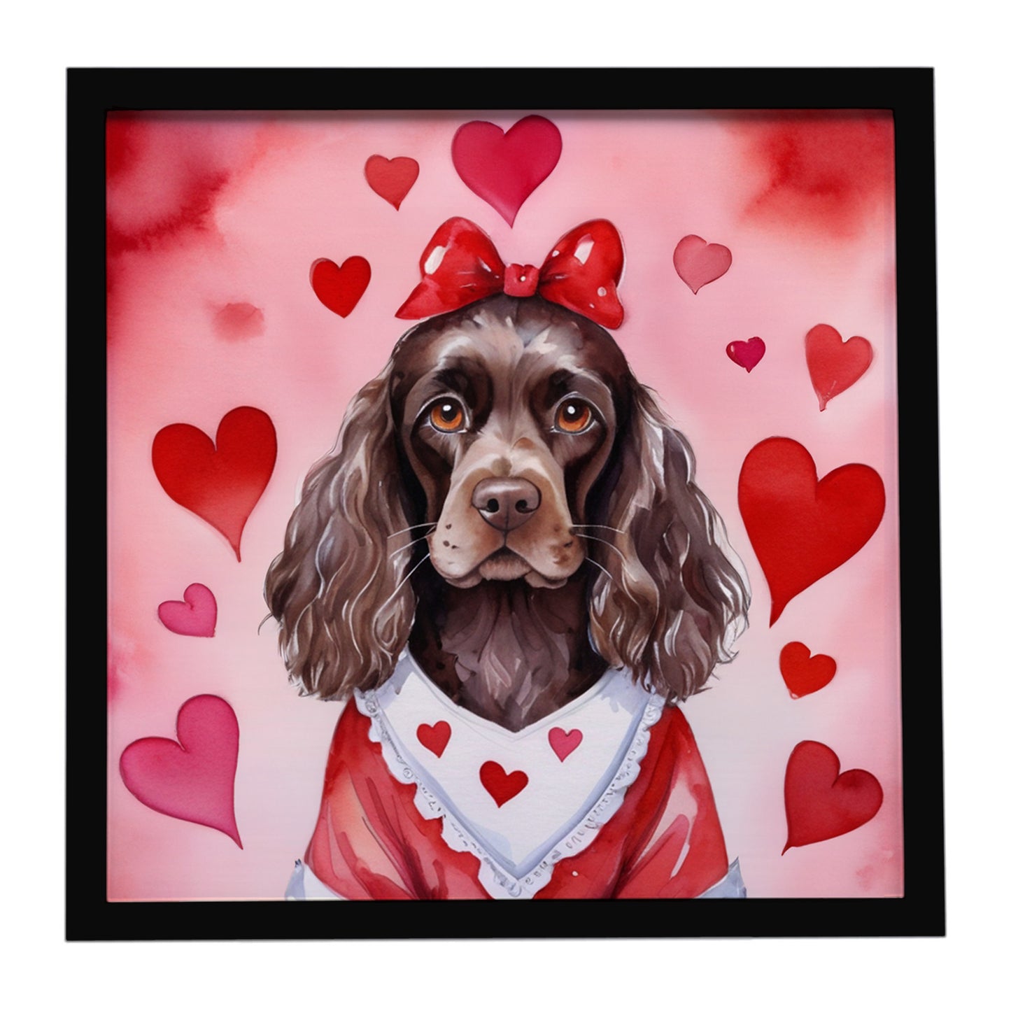Buy this Cocker Spaniel My Valentine Framed Metal Print