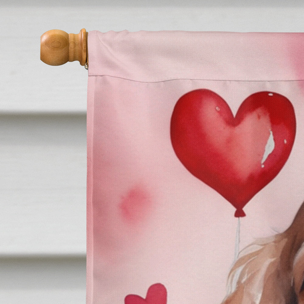 Cocker Spaniel My Valentine House Flag