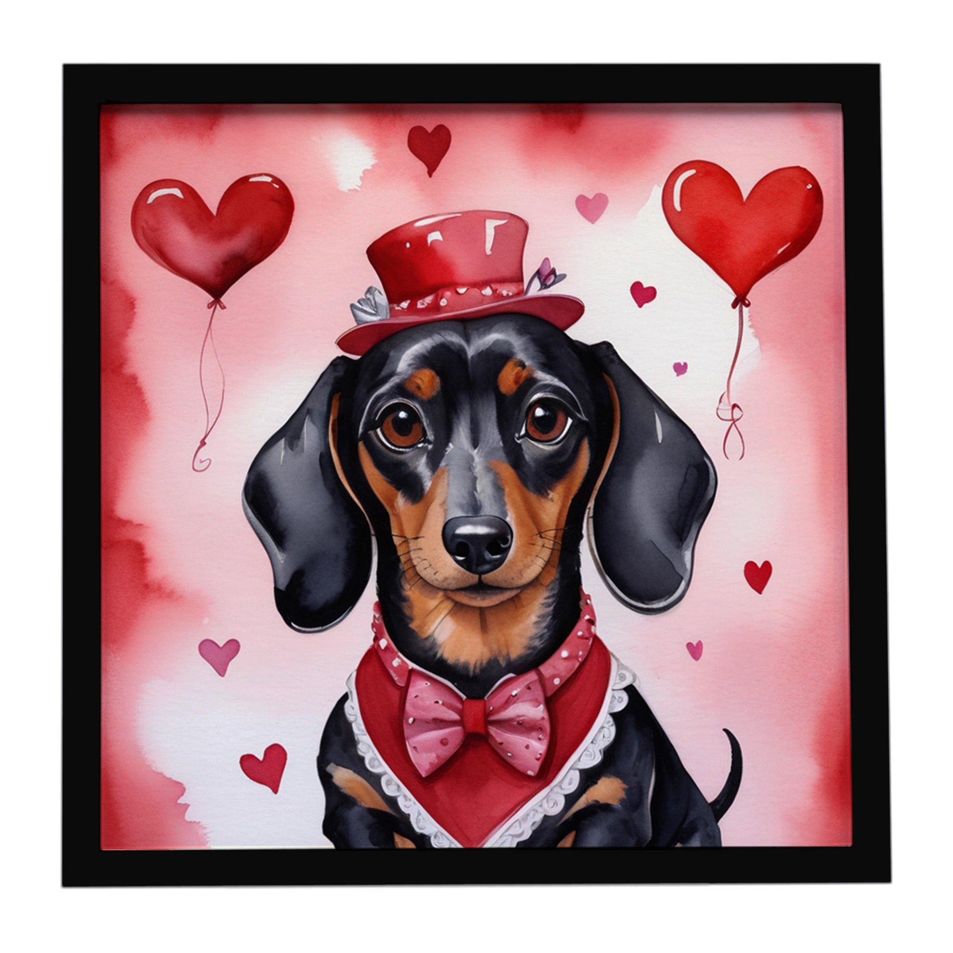 Buy this Dachshund My Valentine Framed Metal Print