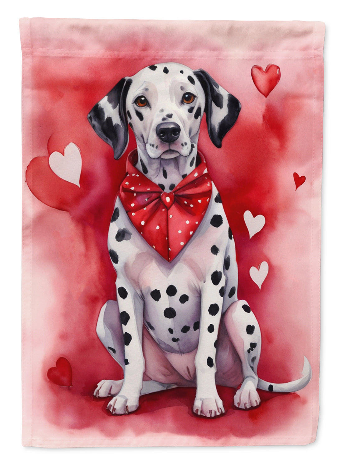 Buy this Dalmatian My Valentine House Flag