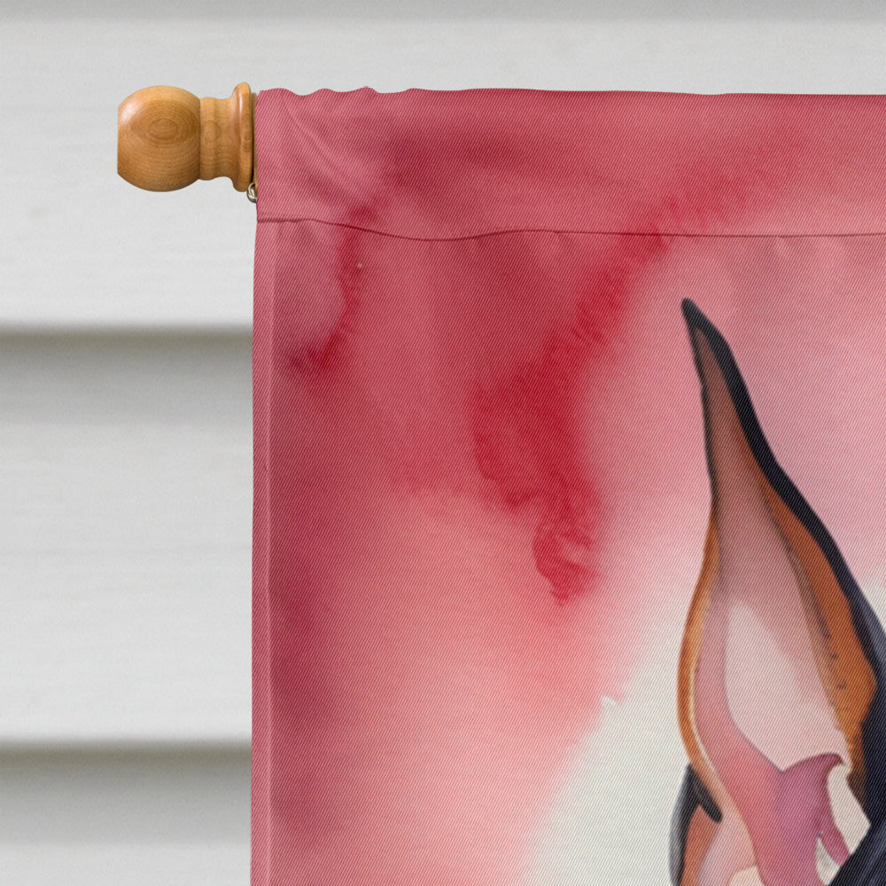 Doberman Pinscher My Valentine House Flag